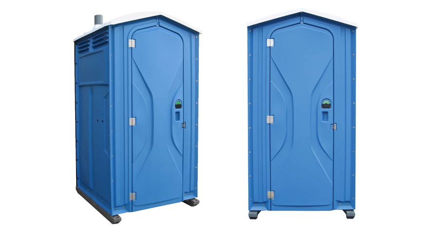 Long-term porta potty units on site in Saint Cloud, Minnesota